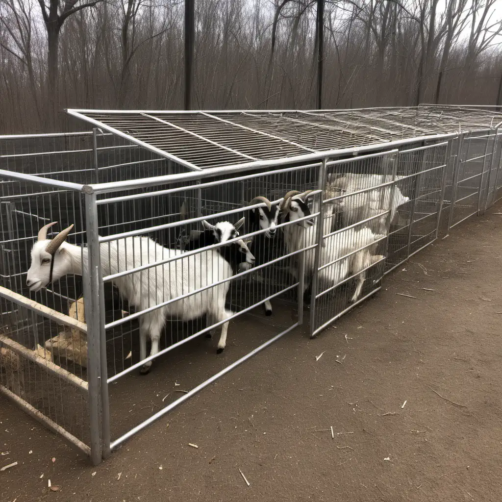 Abandoned Petting Zoo with Overweight Goats
