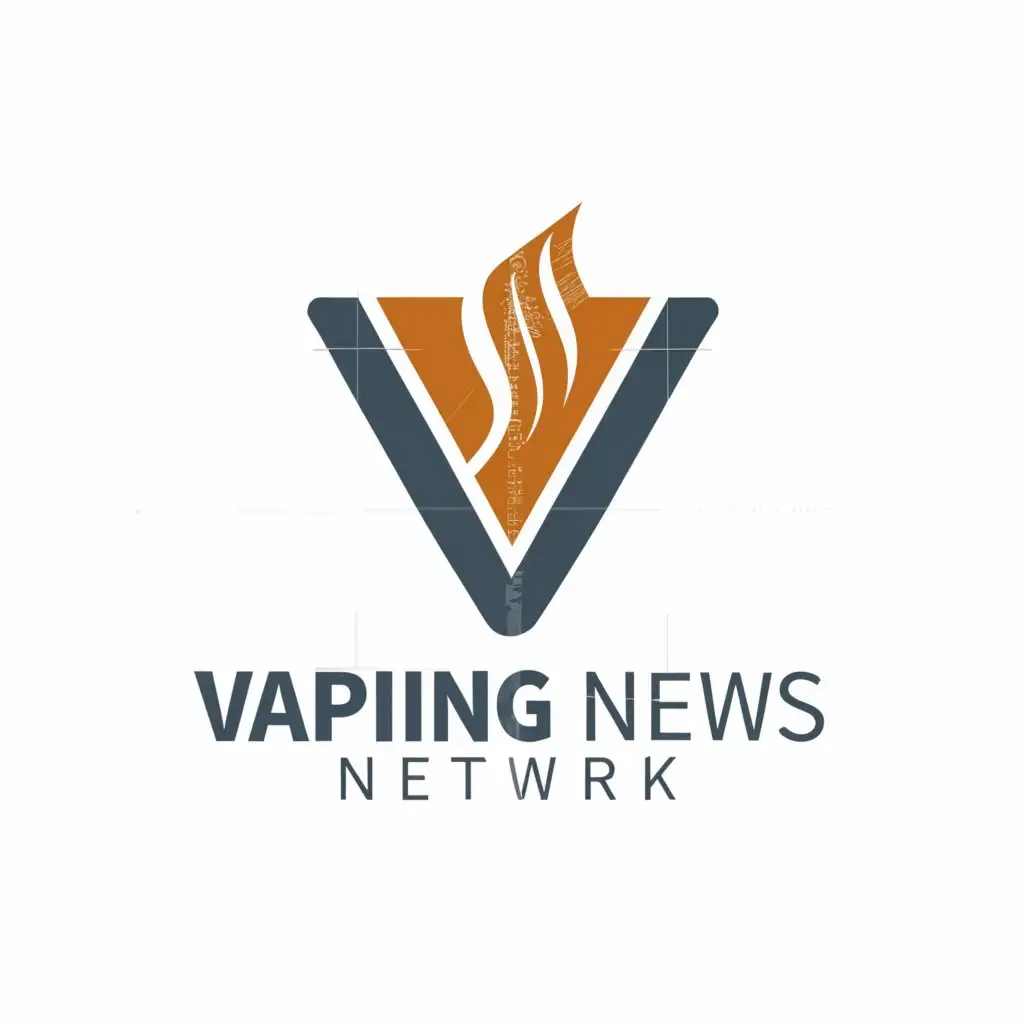a logo design,with the text 'vaping news network', main symbol:smoke,Minimalistic,be used in Travel industry,clear background