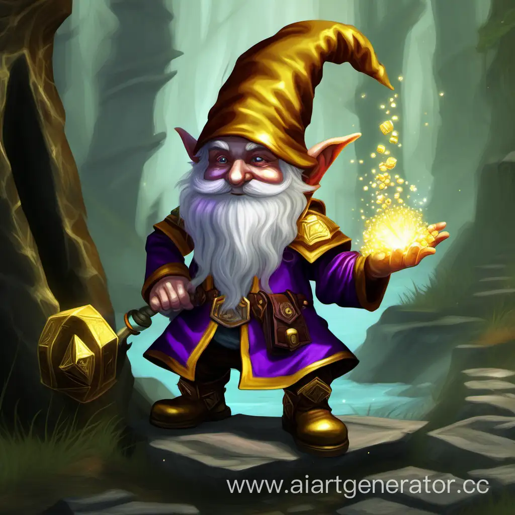 Enchanting-Gnome-Mage-in-Search-of-Mystical-Gold