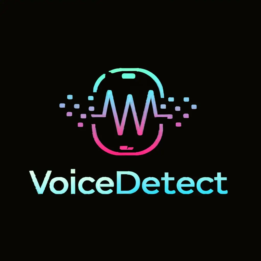 a logo design,with the text "VoiceDetect", main symbol:Phone Detect deepfake voice,Moderate,be used in Technology industry,clear background