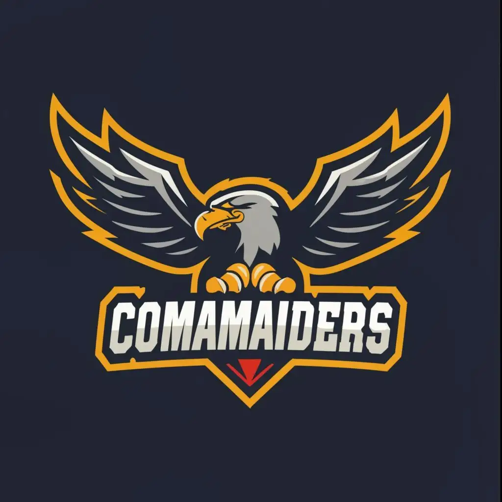 LOGO-Design-for-Commanders-Fitness-Majestic-Eagle-Emblem-with-Dynamic-Typography