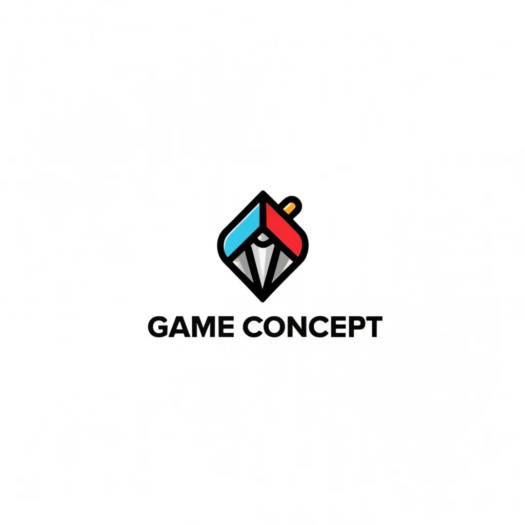 a logo design,with the text "Game Concept", main symbol:pen,Minimalistic,be used in Internet industry,clear background