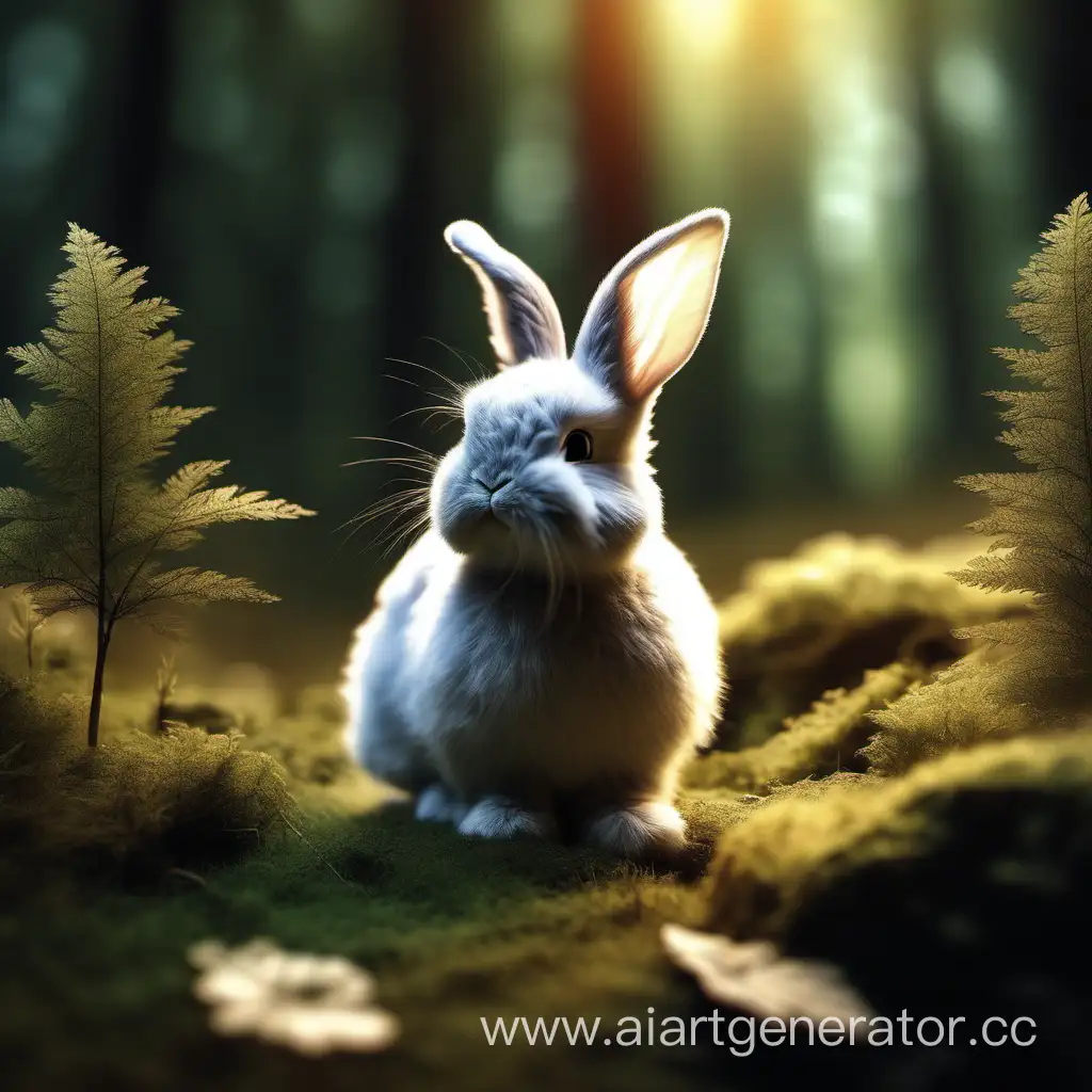 Forest-Dwelling-Bunny-A-Fluffy-Resident-of-the-Woodlands