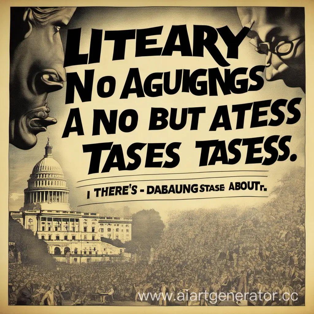 Engaging-Literary-Debates-Poster-Exploring-Diverse-Tastes-and-Perspectives