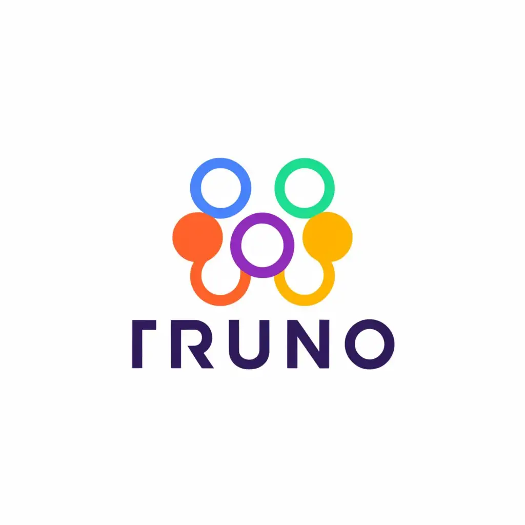 a logo design,with the text "runo", main symbol:The grapes shimmer with different colors,Moderate,be used in Internet industry,clear background