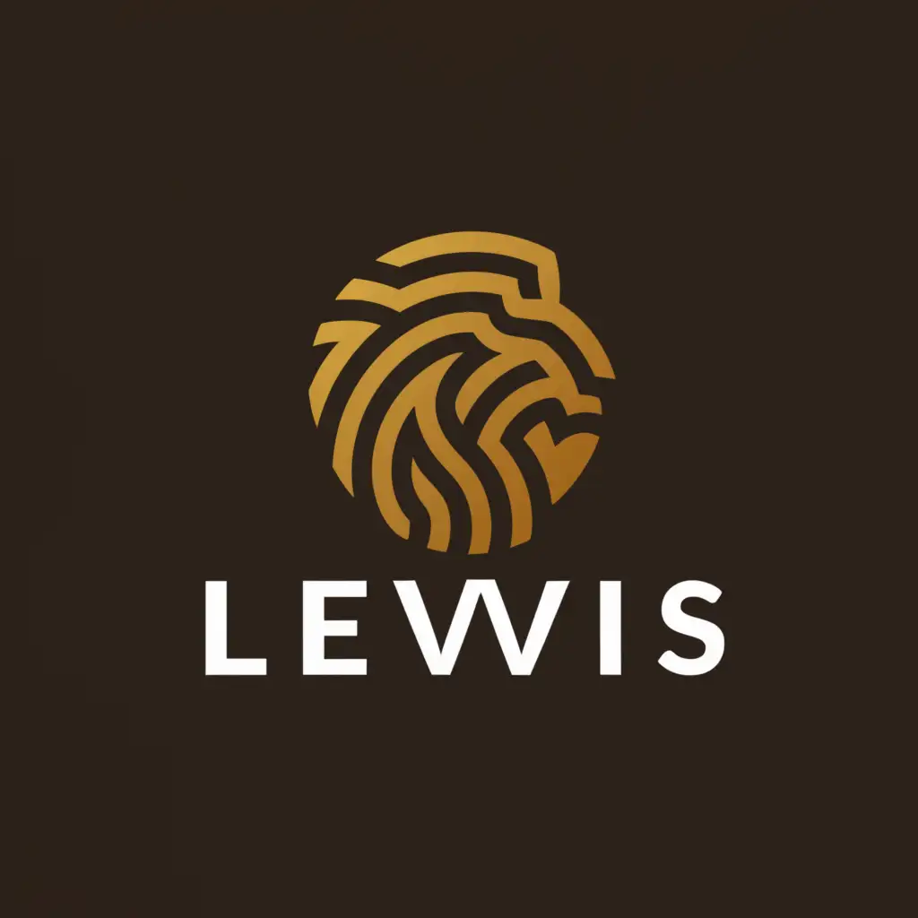 LOGO-Design-For-Lewis-Majestic-Lion-Symbol-on-a-Clean-Background