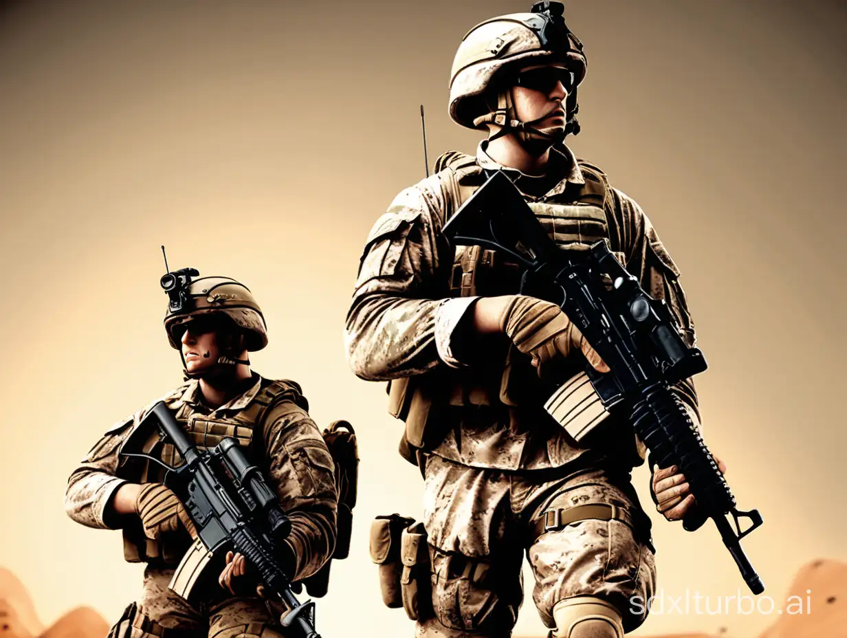 Allied-Soldiers-in-Animated-Combat-Gear