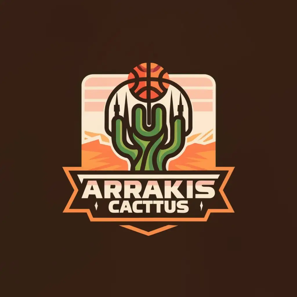 LOGO-Design-for-Arrakis-Cactus-DesertInspired-Basketball-Emblem-with-Celestial-Accents