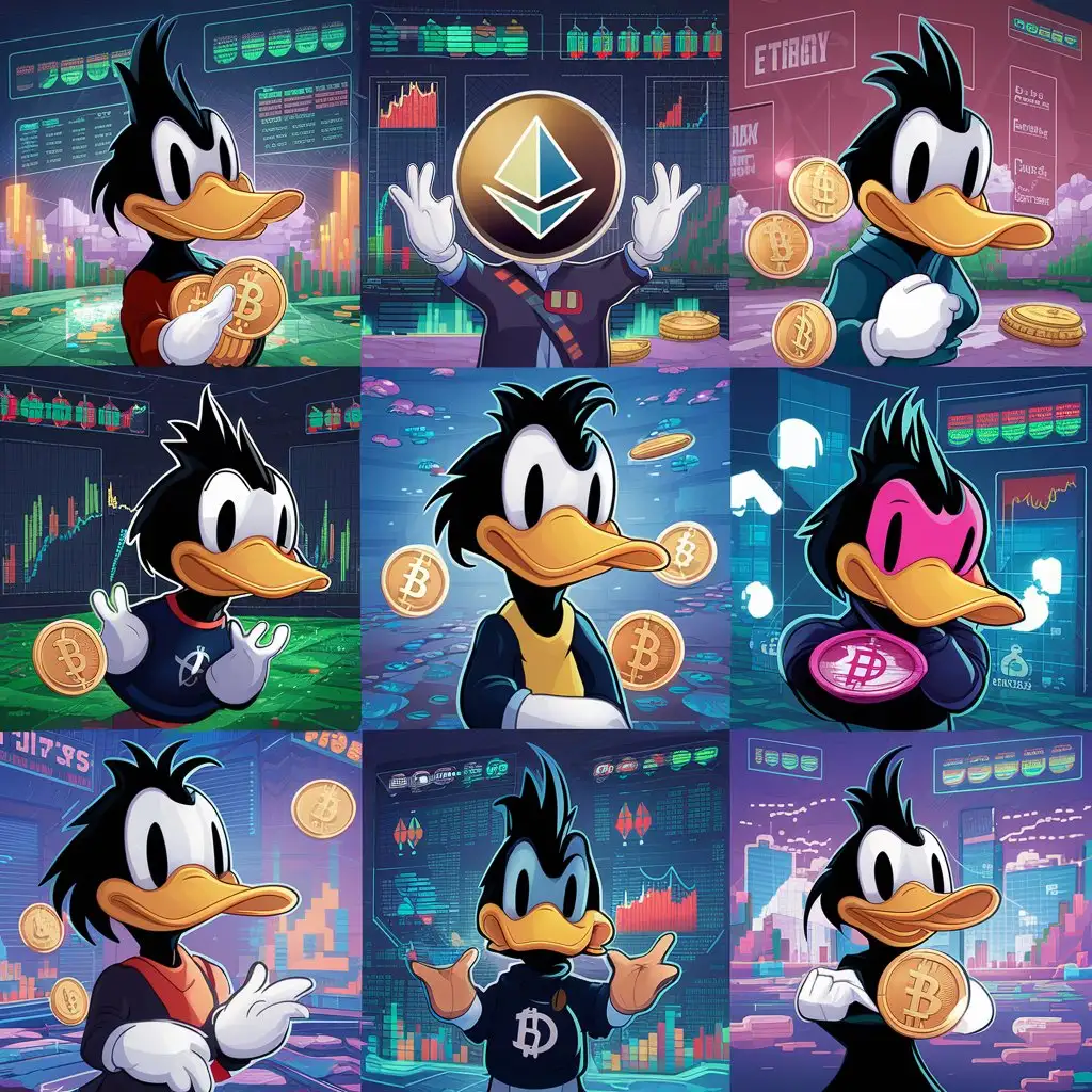 Daffy Duck Exploring the World of Cryptocurrency
