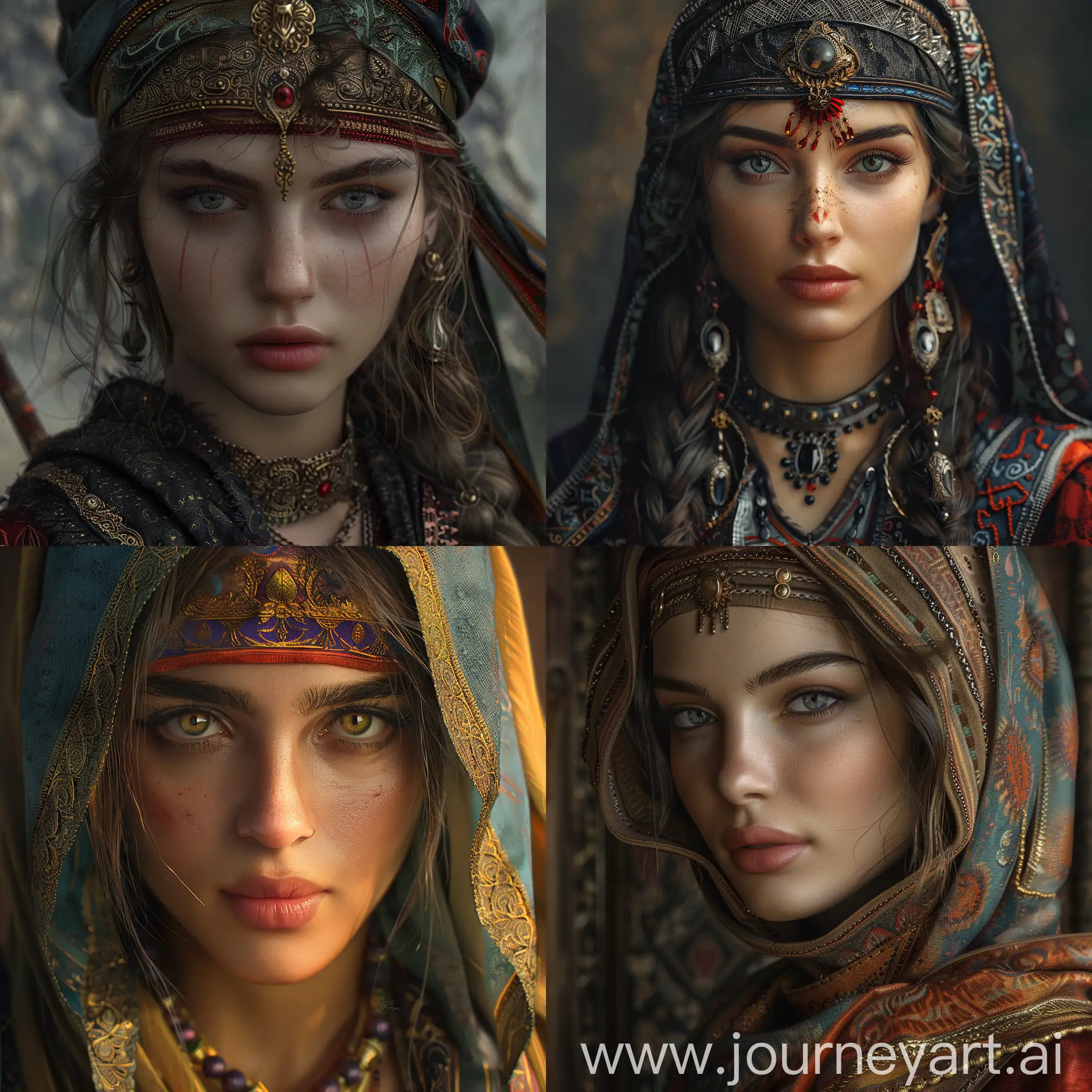 Medieval-Turkish-Ottoman-Warrior-Beauty-Girl-in-Realistic-8K-Portrait