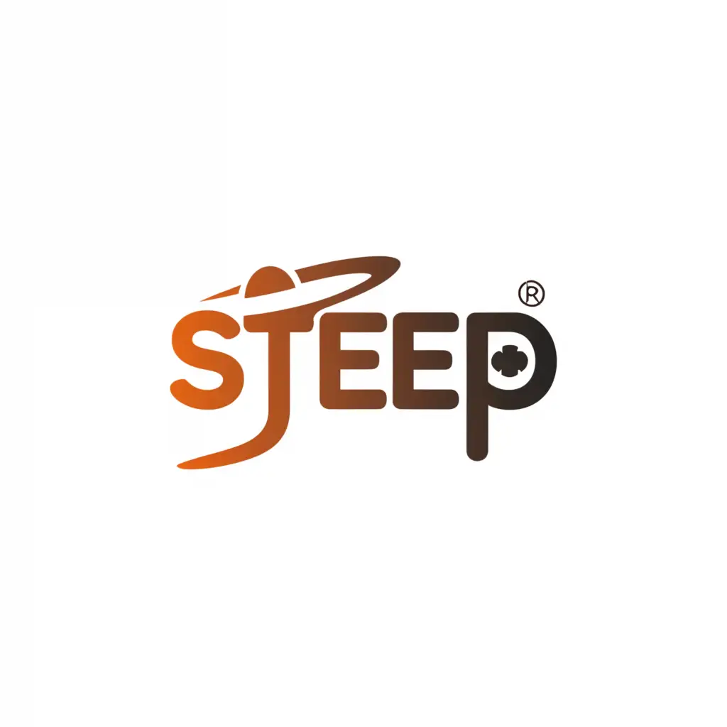 a logo design,with the text "STEEP", main symbol:A mars mission logo,Minimalistic,be used in Education industry,clear background