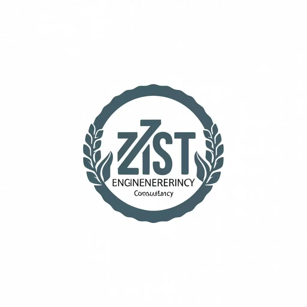 a logo design,with the text "ZIST ENGINEERING CONSULTANCY", main symbol:The ZIST Engineering Consultancy logo, designed in an oval or circular shape. The logo features the text "ZIST ENGINEERING CONSULTANCY" in a stylish and unique font, exuding a sense of artistry. The centerpiece of the logo is a grand Dam reservoir overflowing into lush cropland, with a busy road running alongside, filled with moving traffic. Below the road's bridge, water flows gracefully in a channel, adding a touch of fluidity to the scene. The road leads towards a vibrant cityscape, adorned with sleek, towering buildings that symbolize progress and innovation. The image is rendered with a perfect blend of realism and artistic flair, capturing the dynamic harmony between nature and infrastructure. Soft, ambient lighting highlights the intricate details of the logo, evoking a feeling of wonder and admiration for ZIST Engineering Consultancy's visionary approach. The mood is one of harmony and sophistication, reflecting the consultancy's dedication to excellence in engineering design,Minimalistic,be used in Construction industry,clear background