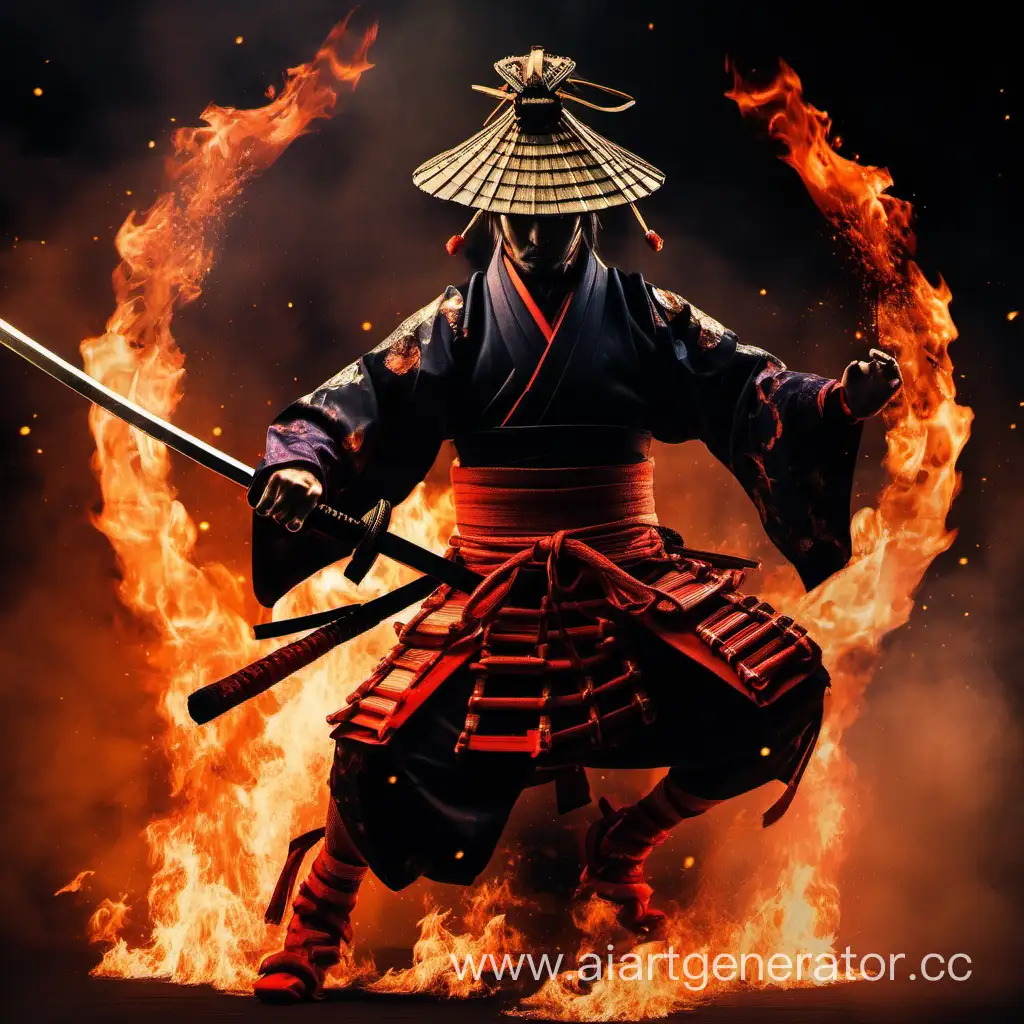 Dynamic-Samurai-Fire-Dance-Inspired-by-Libra-Constellation