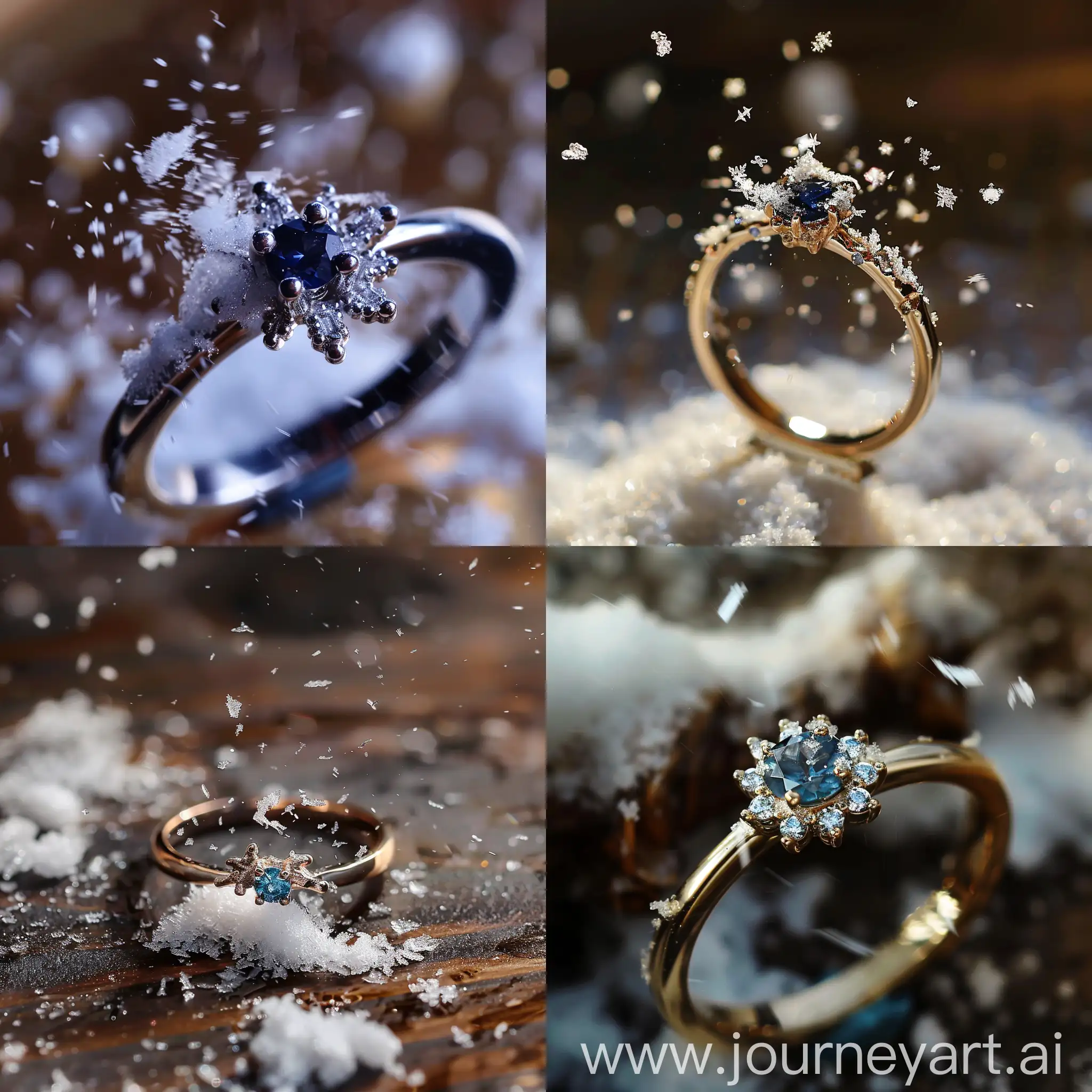 Snowflake-Ring-with-Blue-Stone-Whimsical-Jewelry-Photography