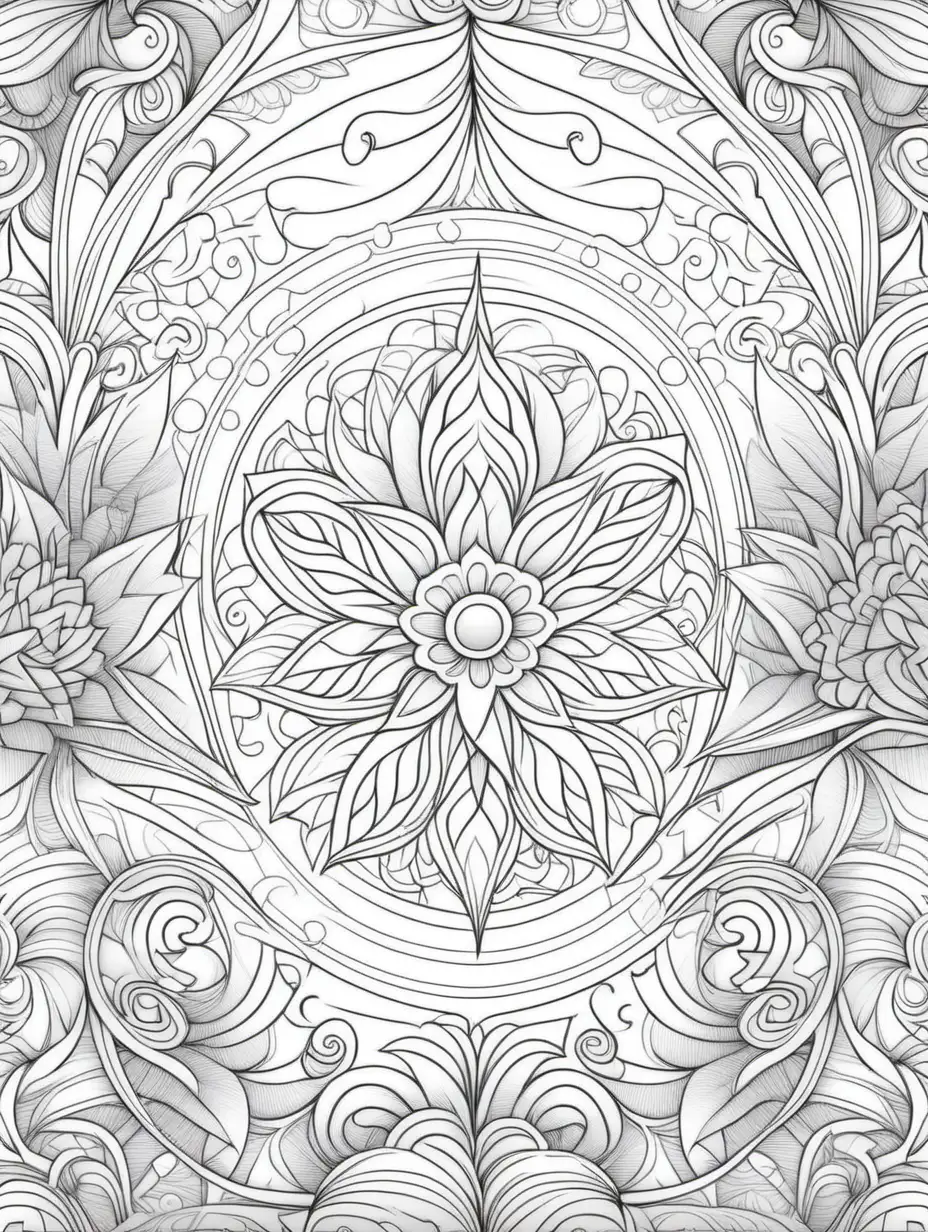 Enchanting Magical Patterns for Adult Coloring Book