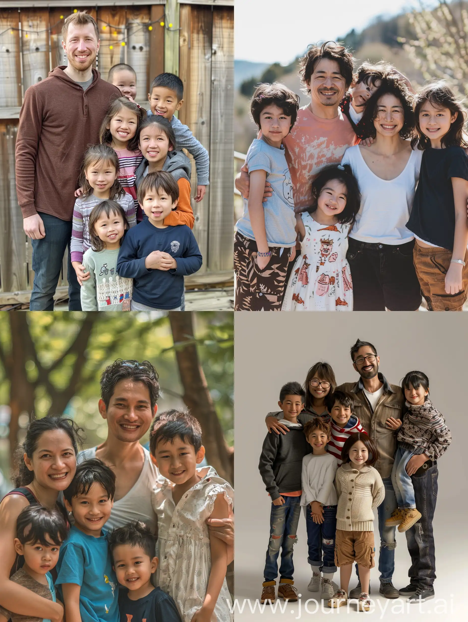 Happy-Family-Standing-Together-Smiling-Towards-Camera