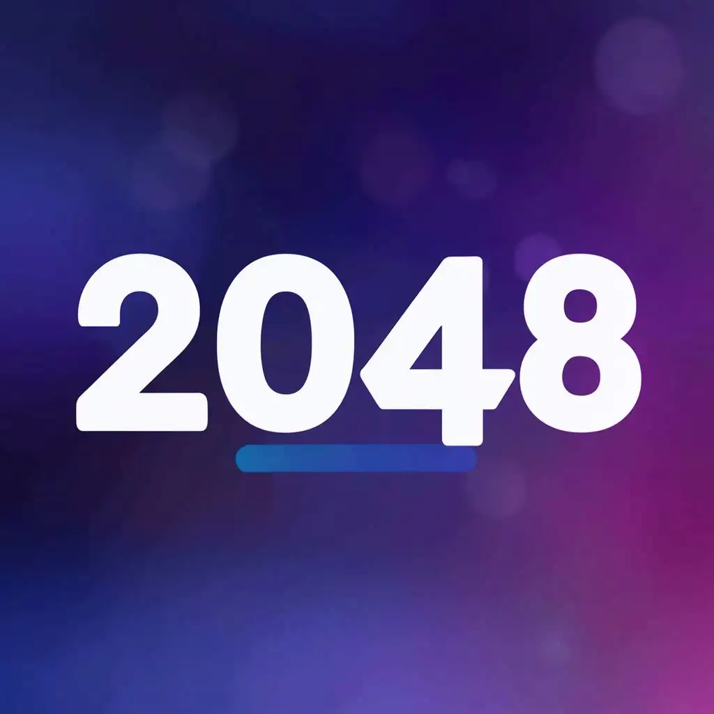 logo, game, with the text "2048", typography, be used in Technology industry