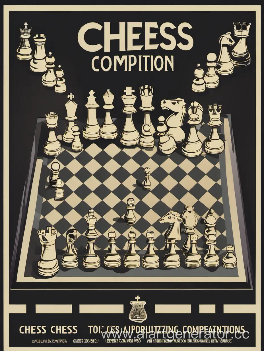 Poster for a chess competition