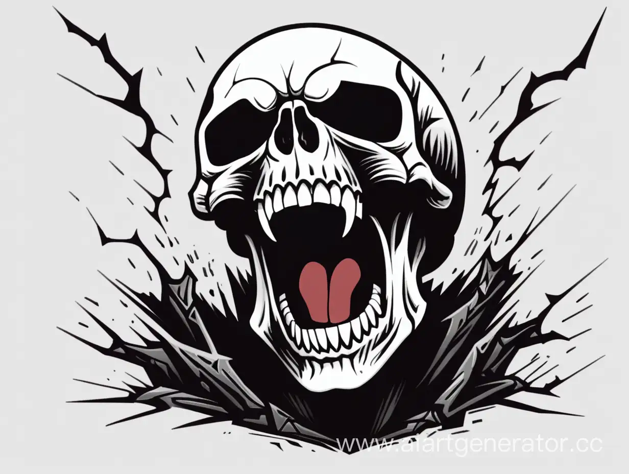 Sinister-Screaming-Skull-Illustration-for-Darkthemed-Designs
