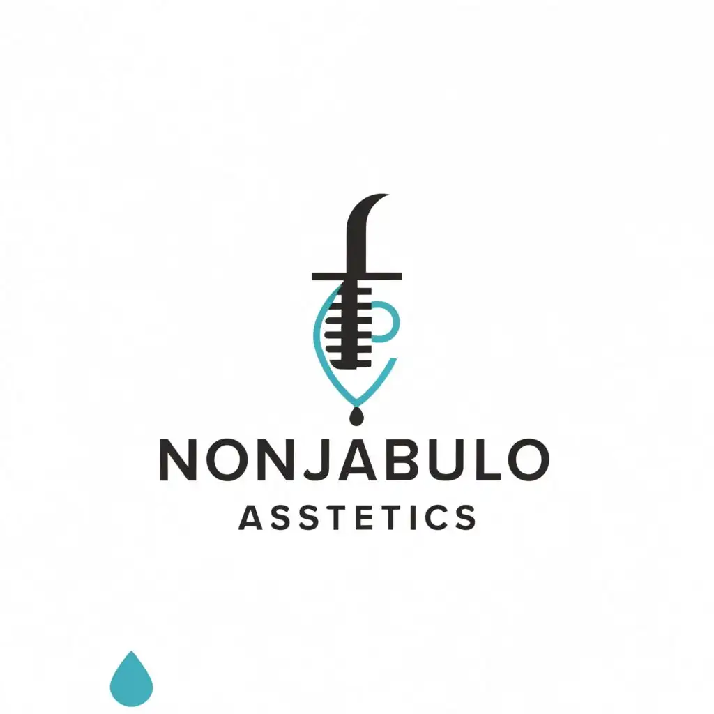 a logo design, with the text "Nonjabulothejoy Aesthetics", main symbol: Skin treatments, Minimalistic, be used in Beauty Spa industry, clear background