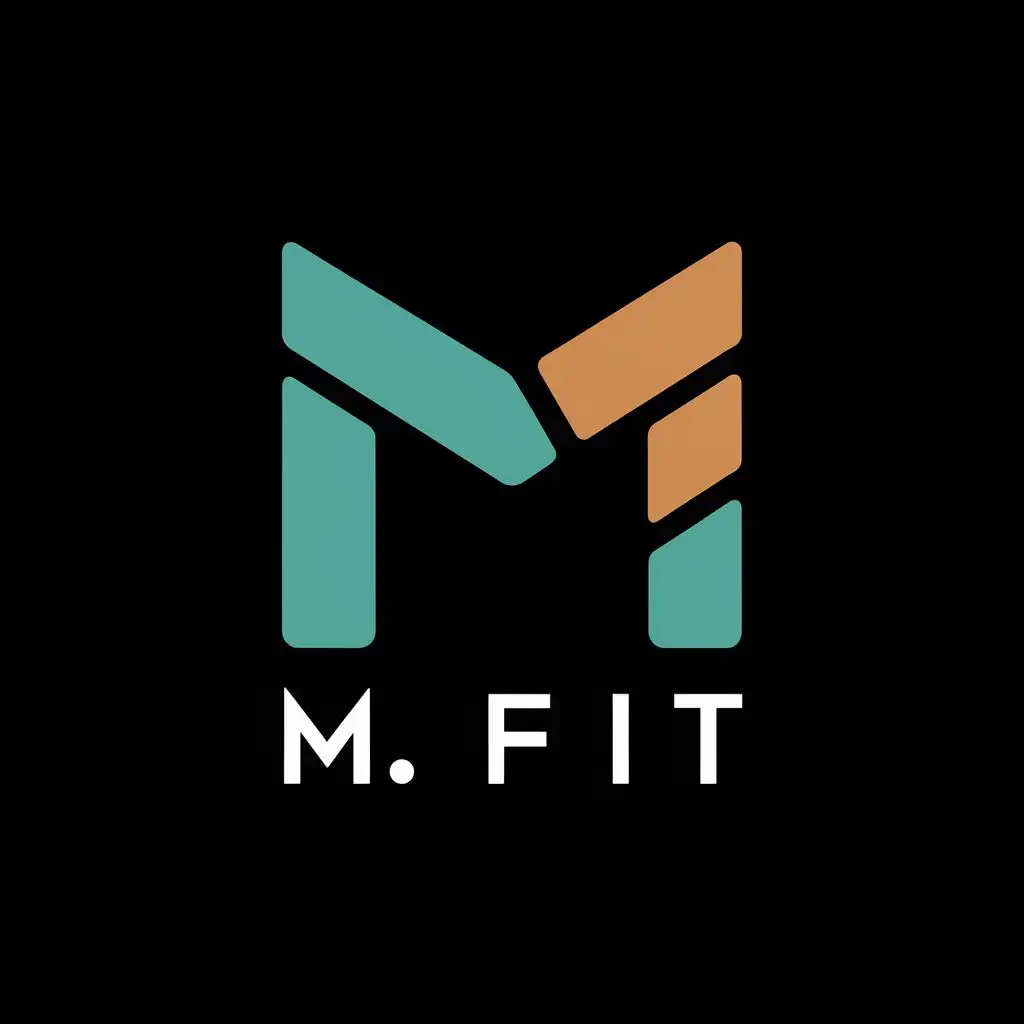 LOGO-Design-For-M-Fit-Bold-Typography-Emblem-for-Sports-Fitness-Industry
