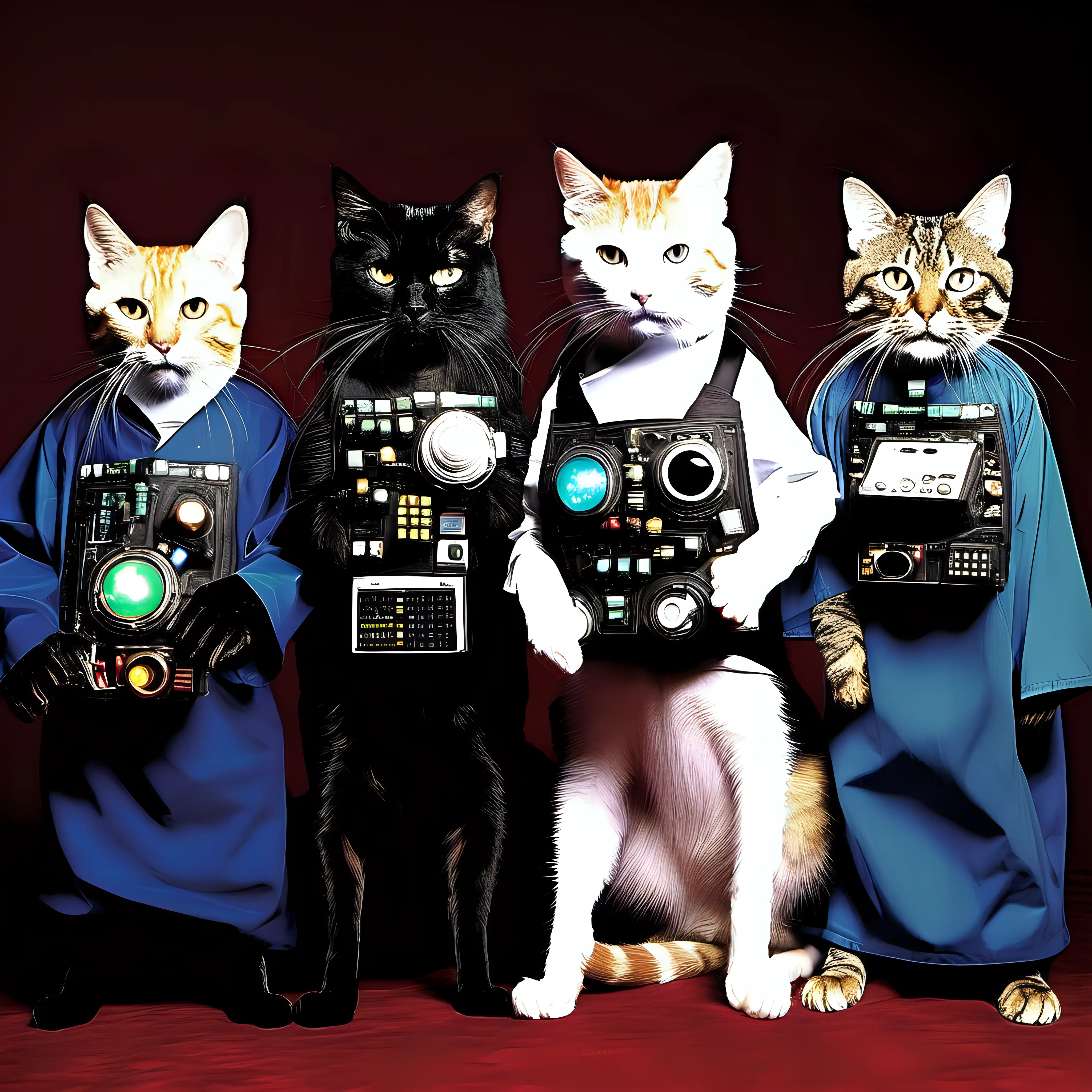 5 unique cats in a science fiction costume contest 