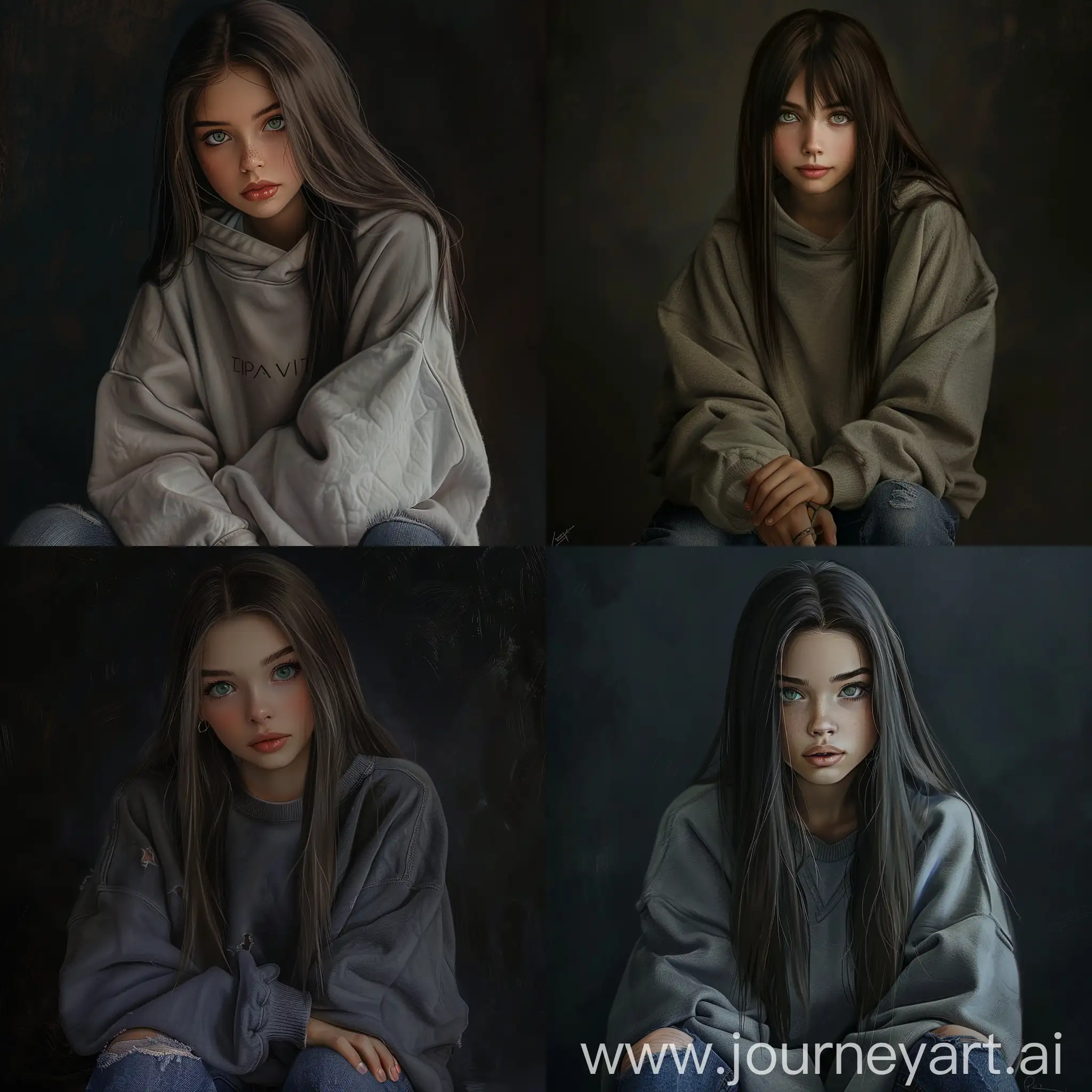 Cozy-Teenager-Girl-in-Oversize-Sweatshirt-Portrait