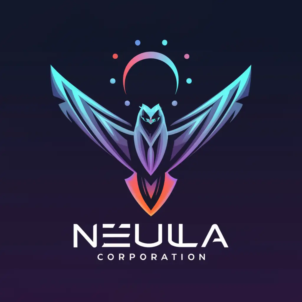 a logo design,with the text "Nebula Watch Corporation, Logo, Military style,", main symbol:Hawk,complex,clear background