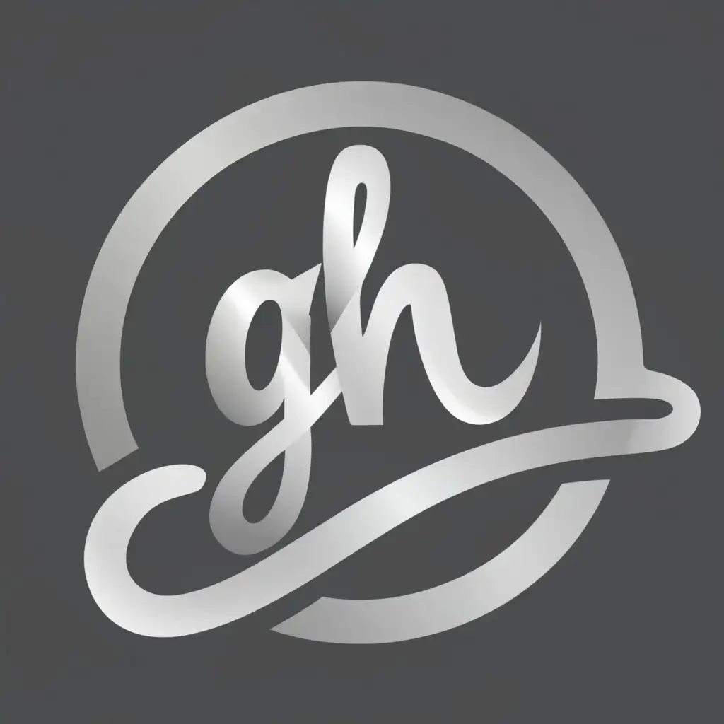 logo, Diamond ring, with the text "GH", typography