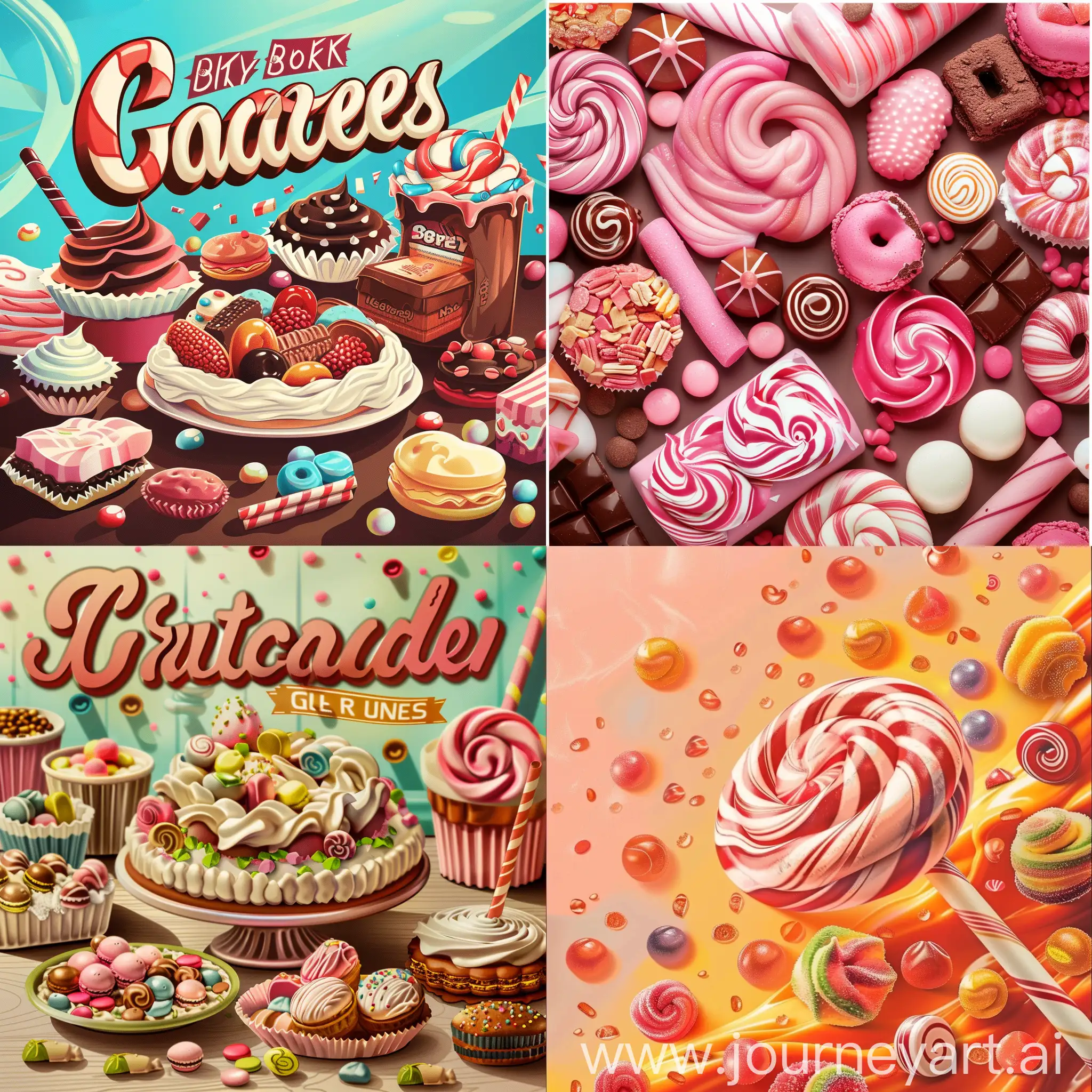 Vibrant-Confectionery-Advertisement-Poster-with-Tempting-Treats