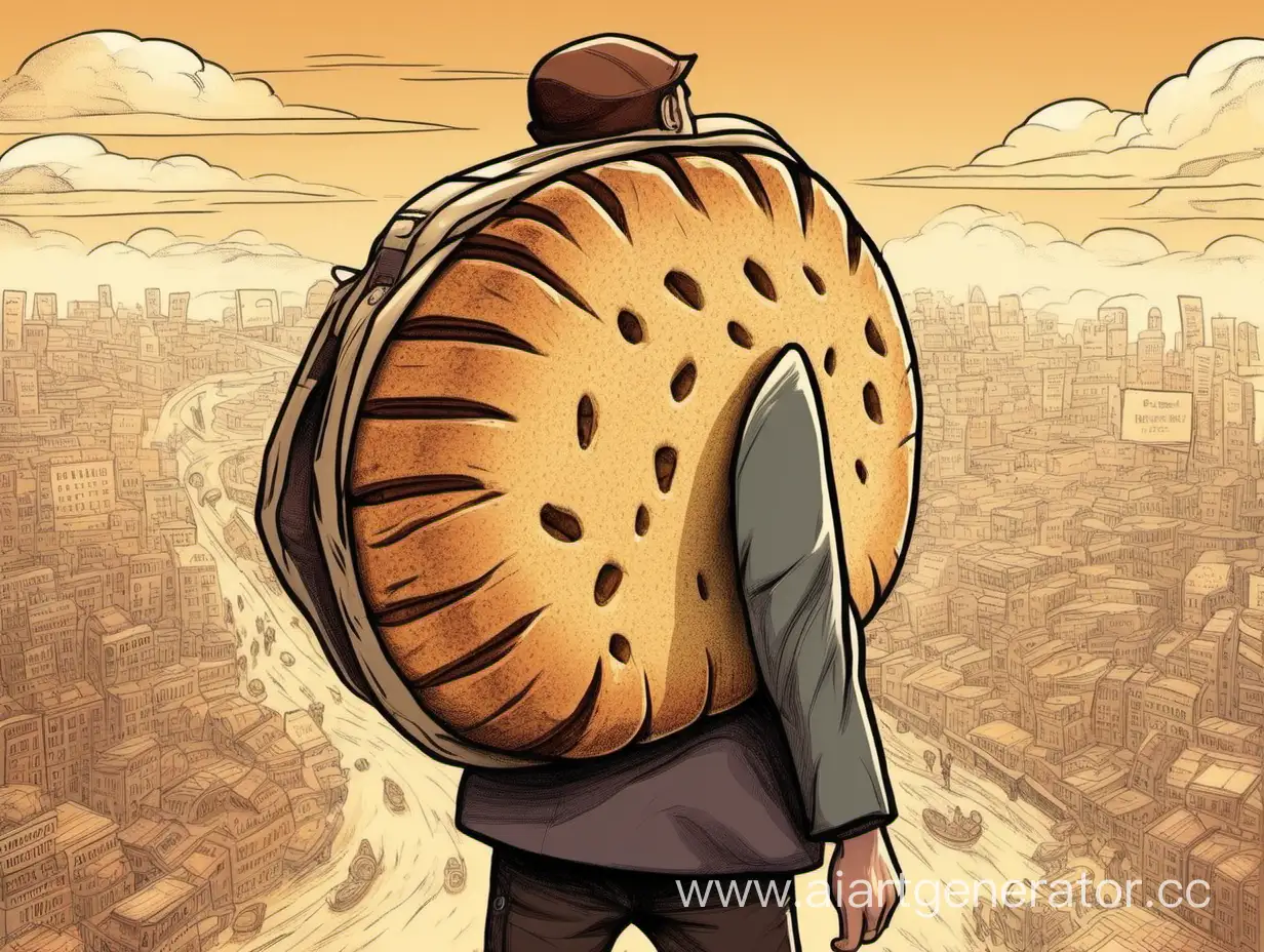 мужик отправляется в кругосветное путешествие для поиска дешёвого хлеба