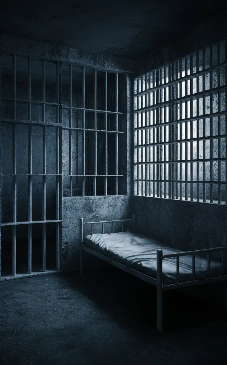Empty-Bed-in-Prison-Cell-Solitude-Behind-Bars