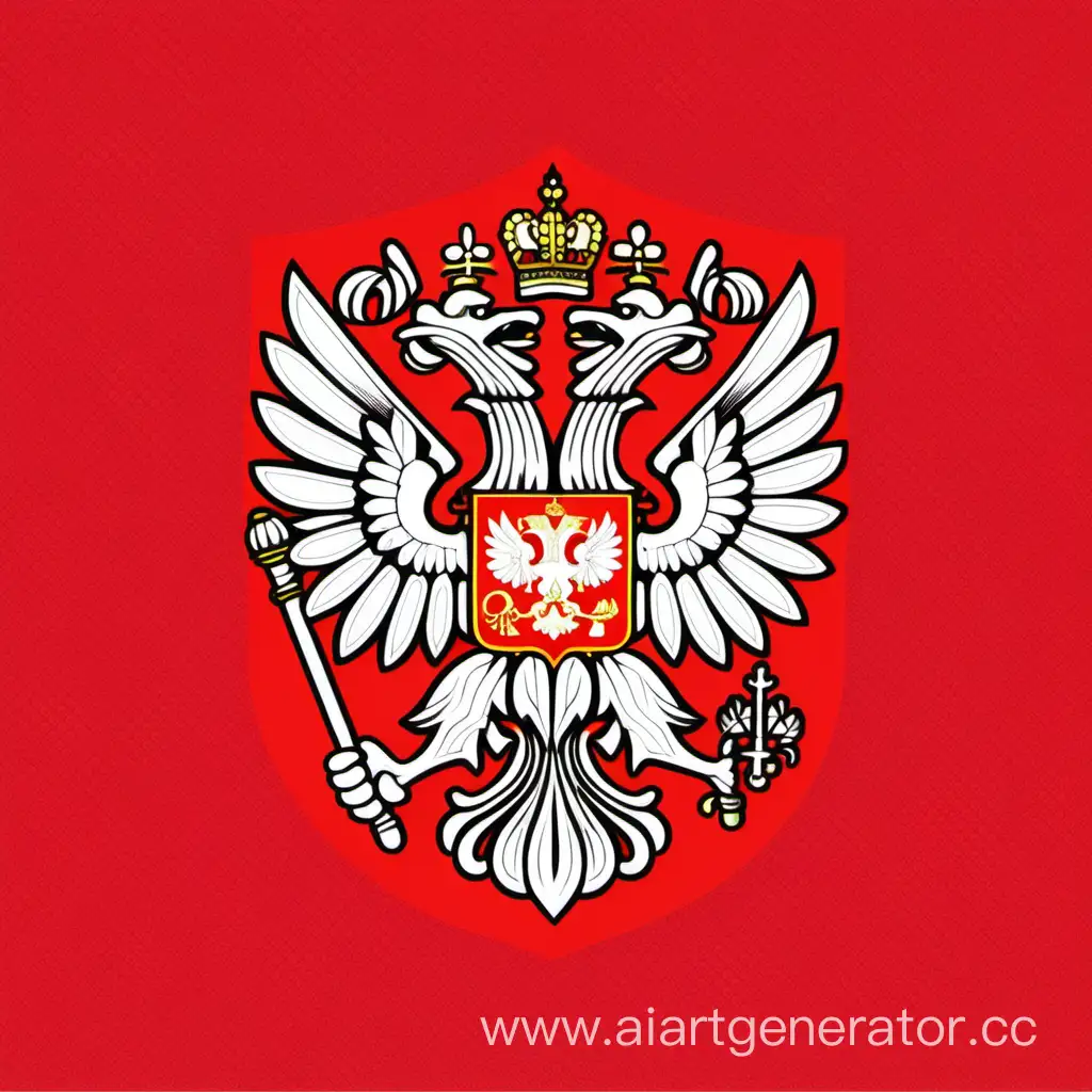 Abstract-Red-and-White-Geometric-Design-Flag-of-Russia