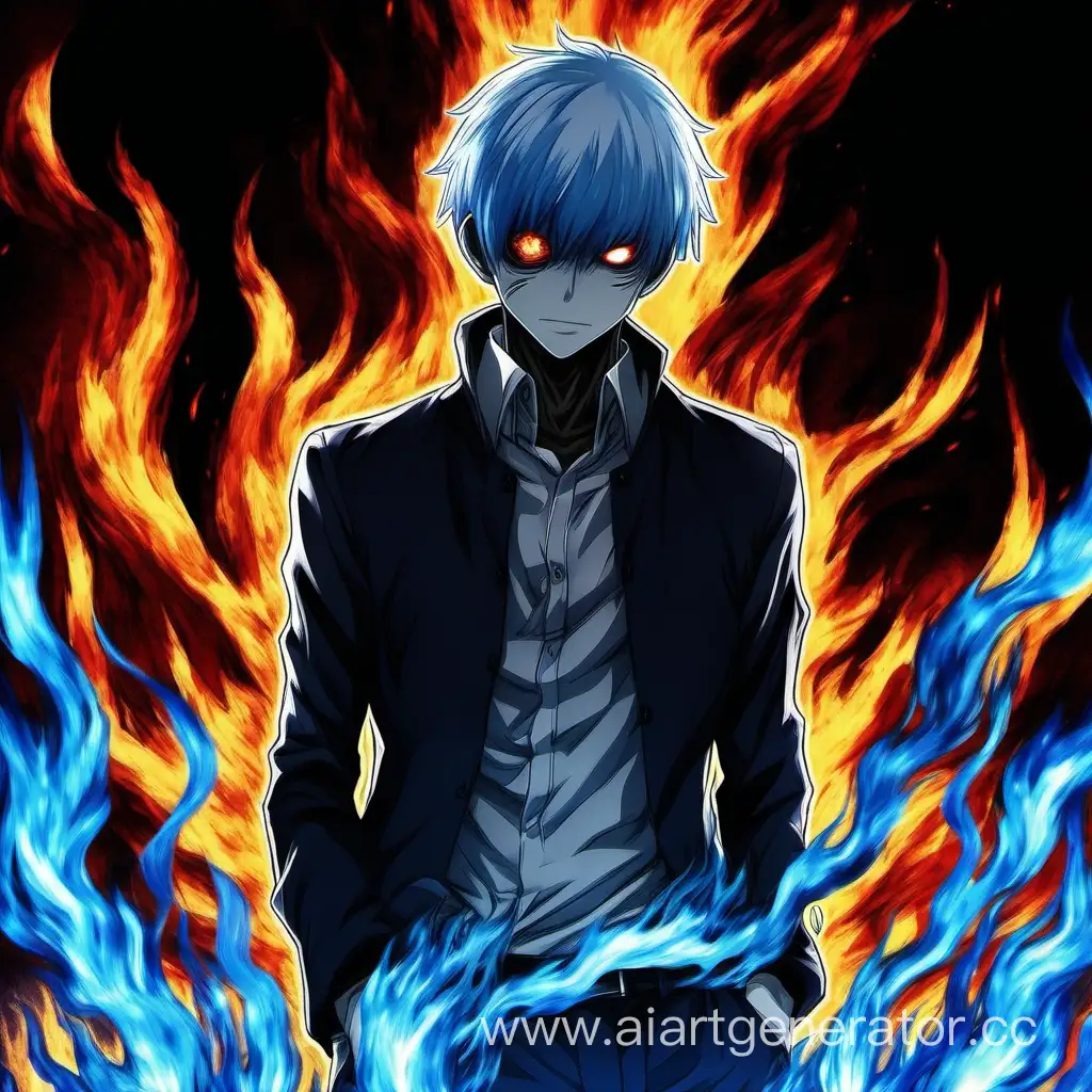 Kaneki-Ken-Embraced-by-Blue-Flames