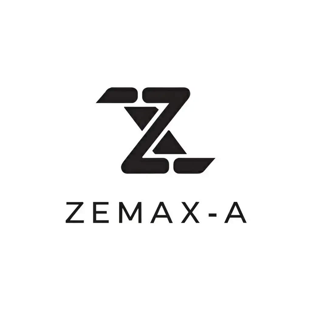 a logo design,with the text "Zemaxa", main symbol:Z,Minimalistic,be used in Technology industry,clear background