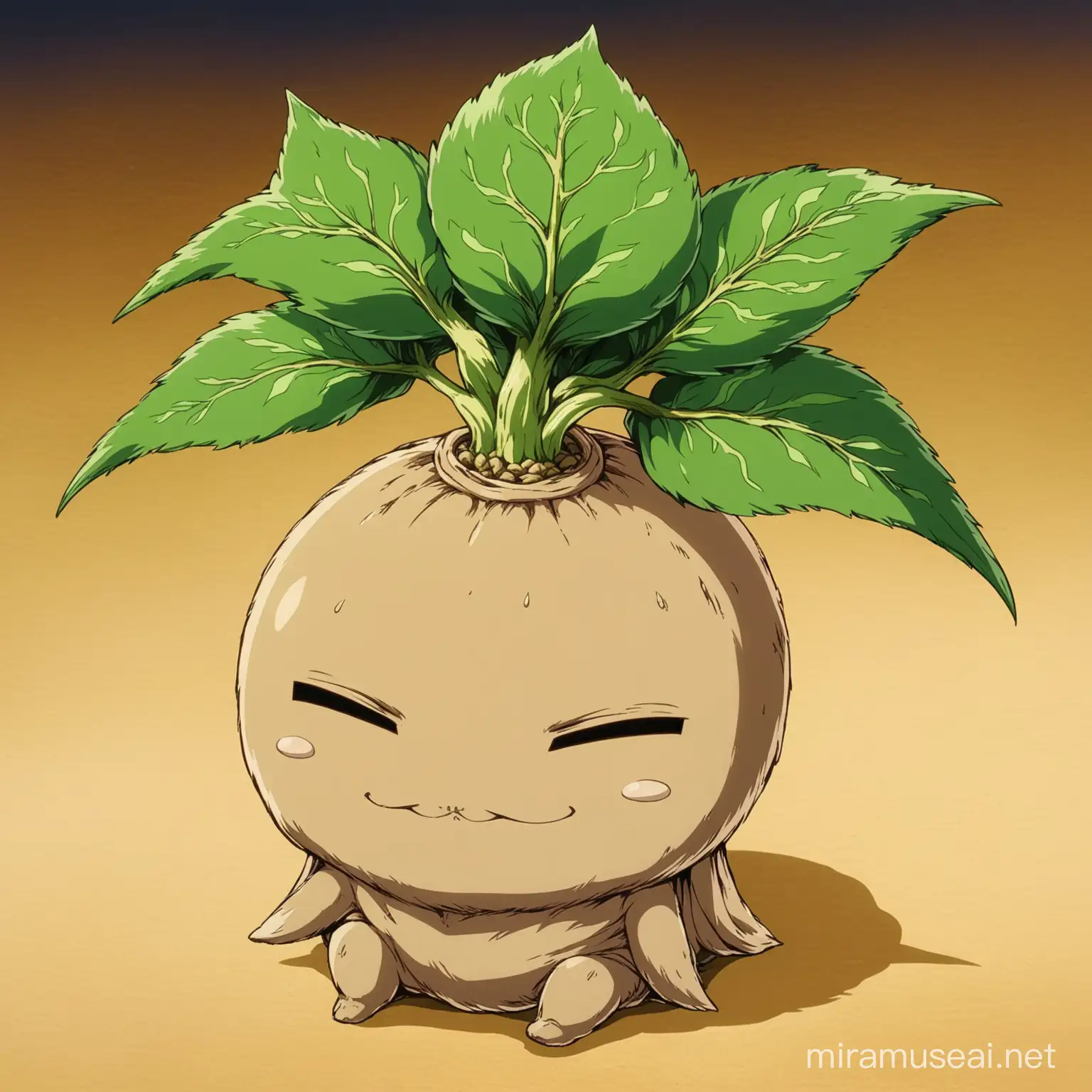 Enchanting Anime Depiction of an Ancient Mandrake