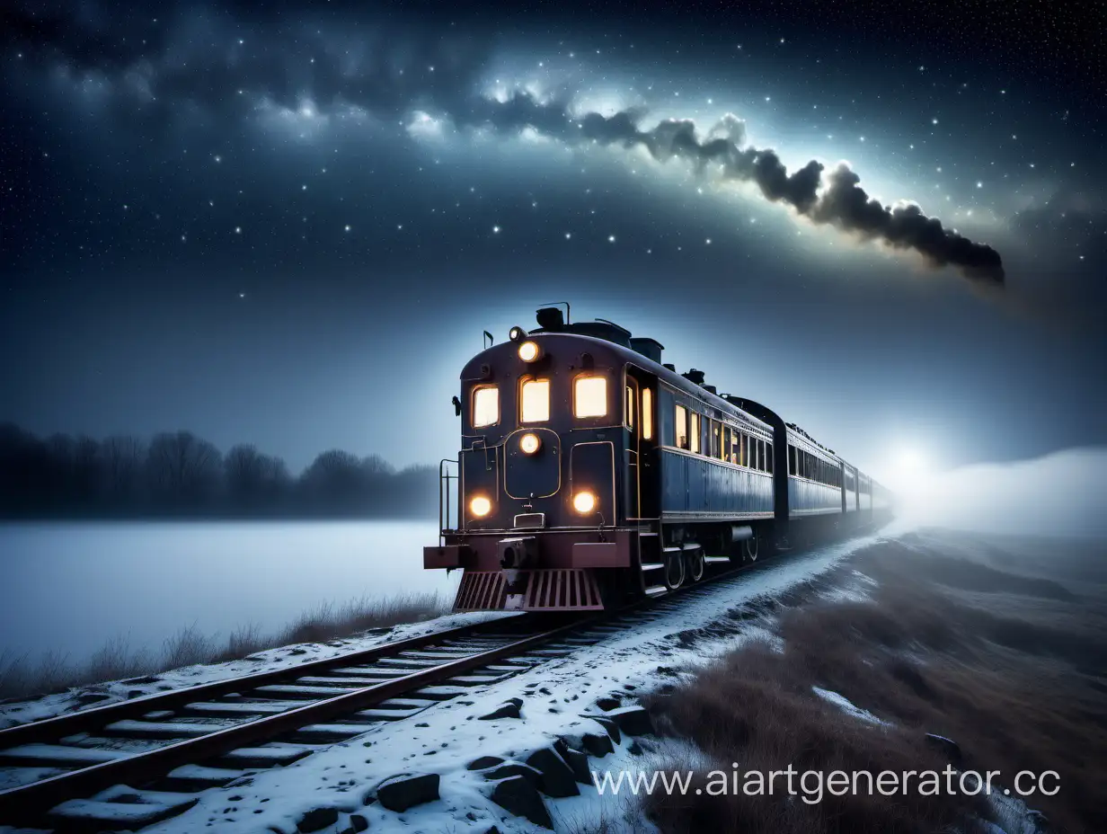 Vintage-Train-Journey-under-a-Starry-Night-Sky