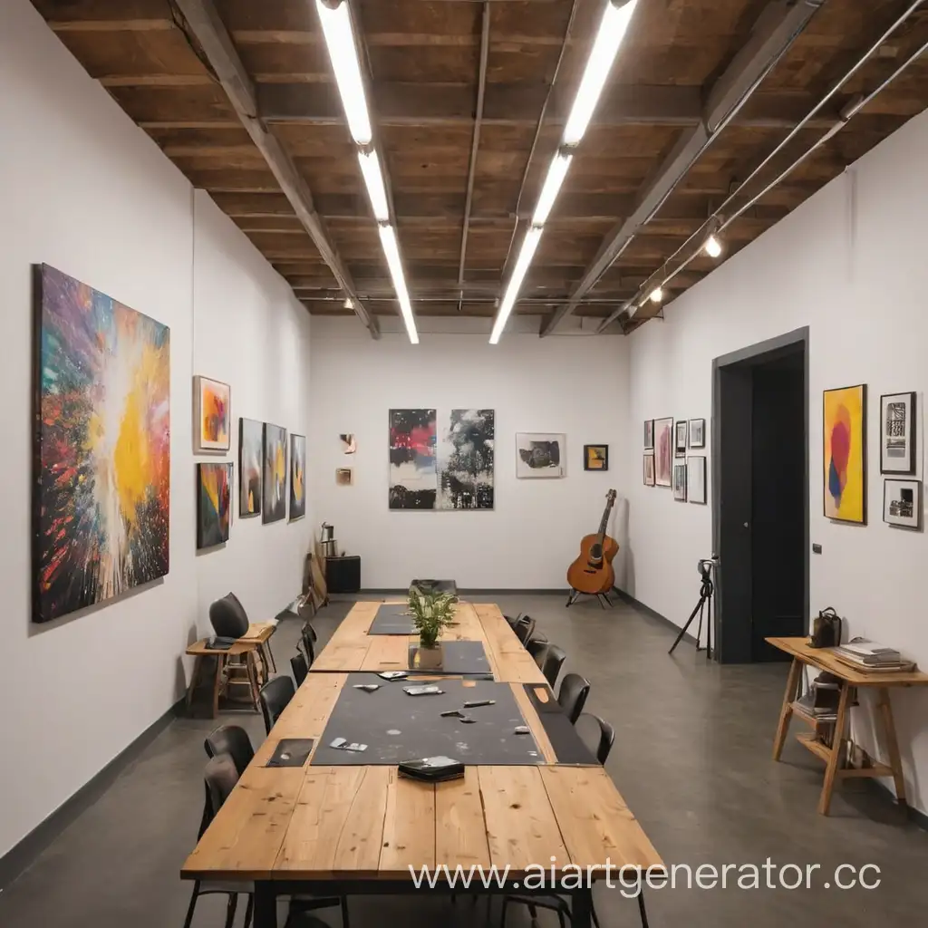 Творческое арт-пространство с коворкингом, выставками, залами отдыха. 
Место для реализации творческого потенциала и просто уединения с искусством.