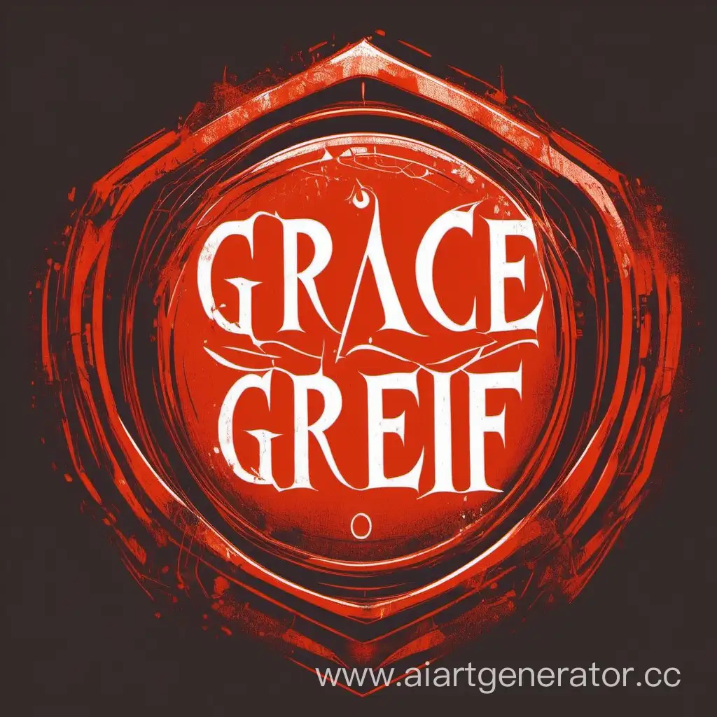 логотип сервер красно-оранжевый  Grace Grief
