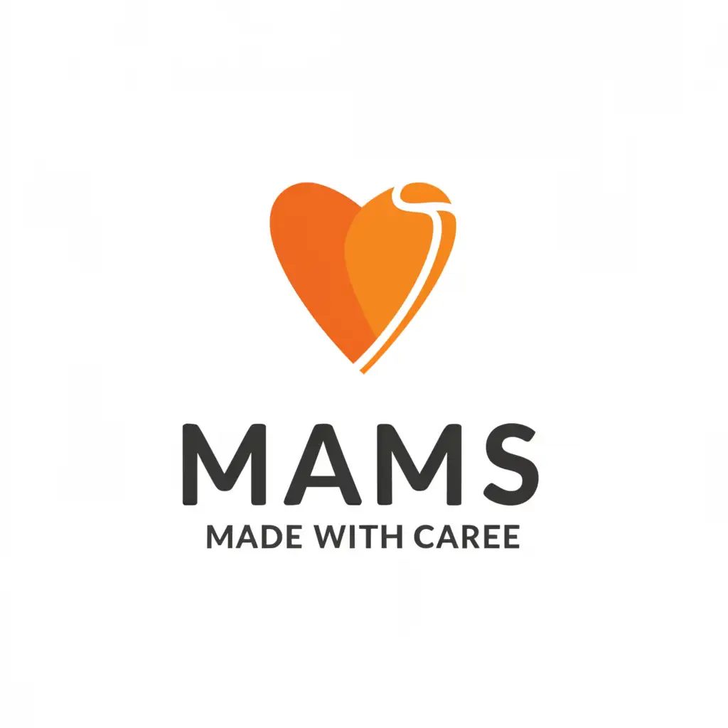 a logo design,with the text "MAMS", main symbol:Made with Care, Enjoyed Everywhere,Minimalistic,be used in Restaurant industry,clear background