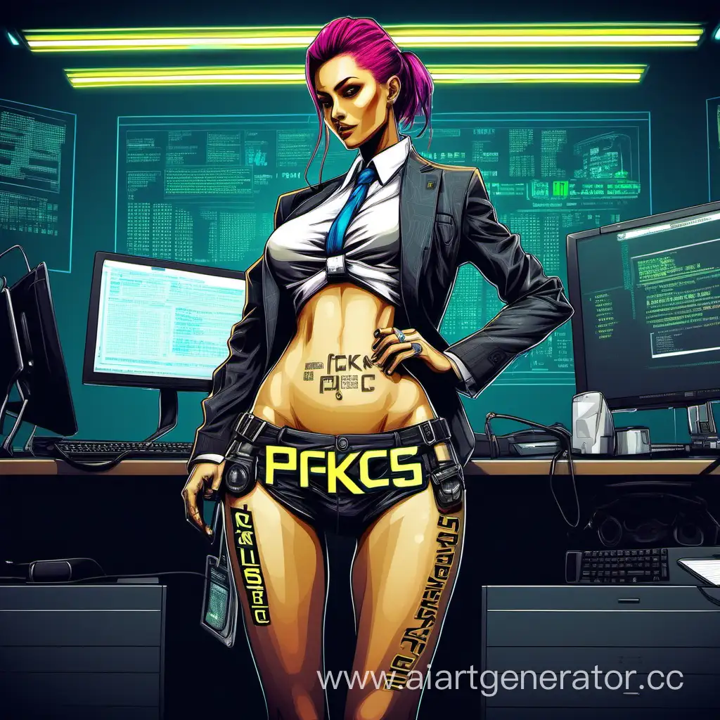 Futuristic-Cyberpunk-Businesswoman-with-PKC-Branded-Panties