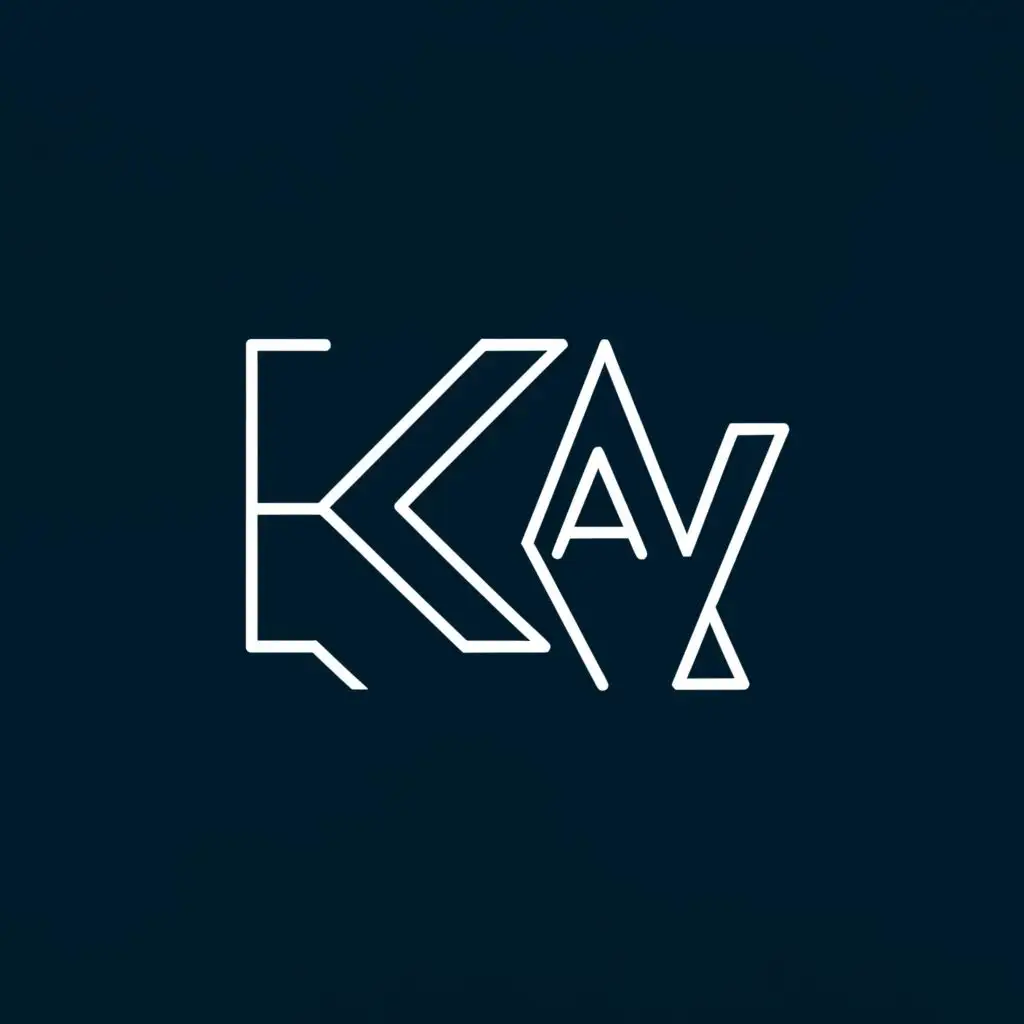 logo, KAY, with the text "K.a_y", typography, be used in Internet industry