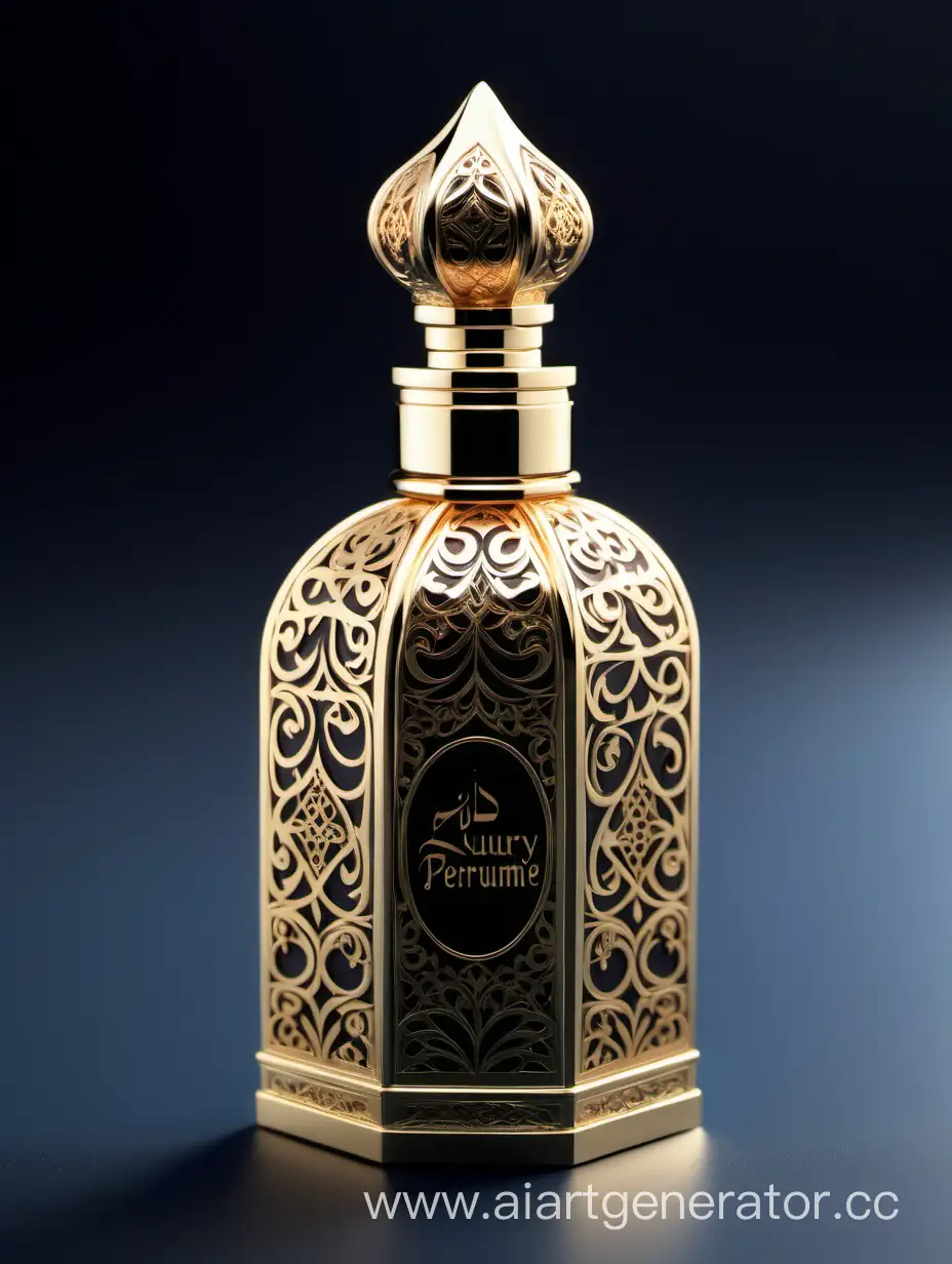 Luxury-Perfume-with-Arabic-Calligraphic-Ornamental-Long-Double-Height-Cap