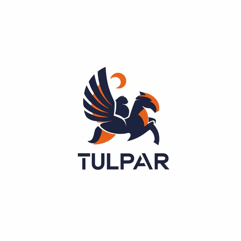 a logo design,with the text "TULPAR", main symbol:Logo design with the text "TULPAR", main symbol: elite Kazakh children's clothing, from the national brand TULPAR
a boy sitting on a tulpar,Moderate,be used in Home Family industry,clear background