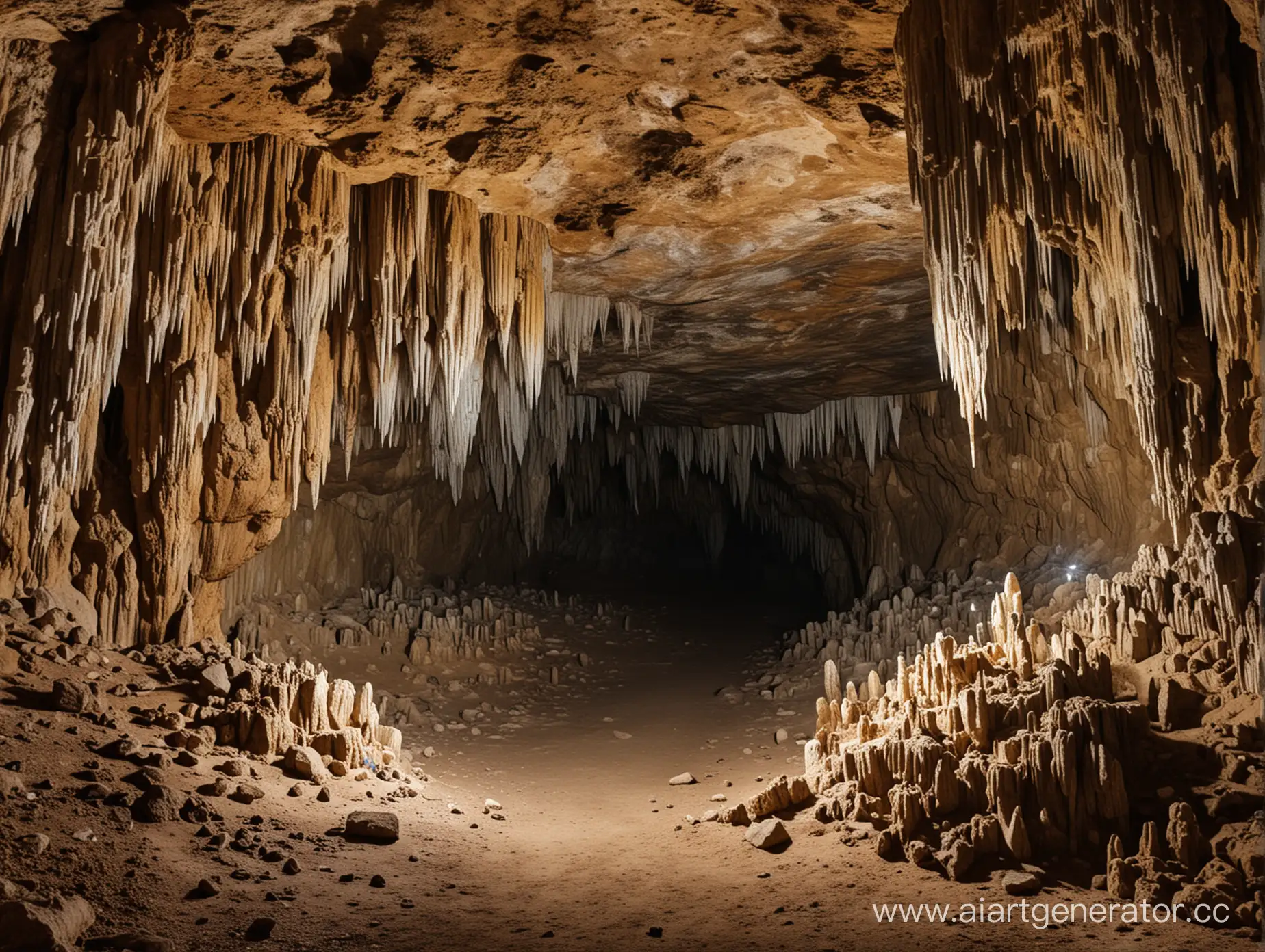Пещера со сталактитами