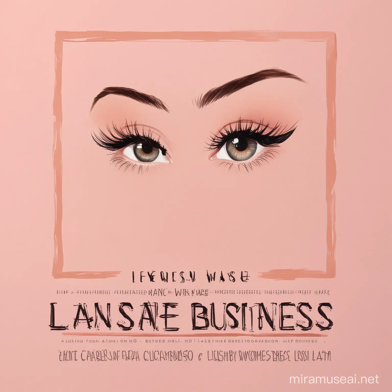 Square Flyer Design Learn to Start Your Own Lash Business