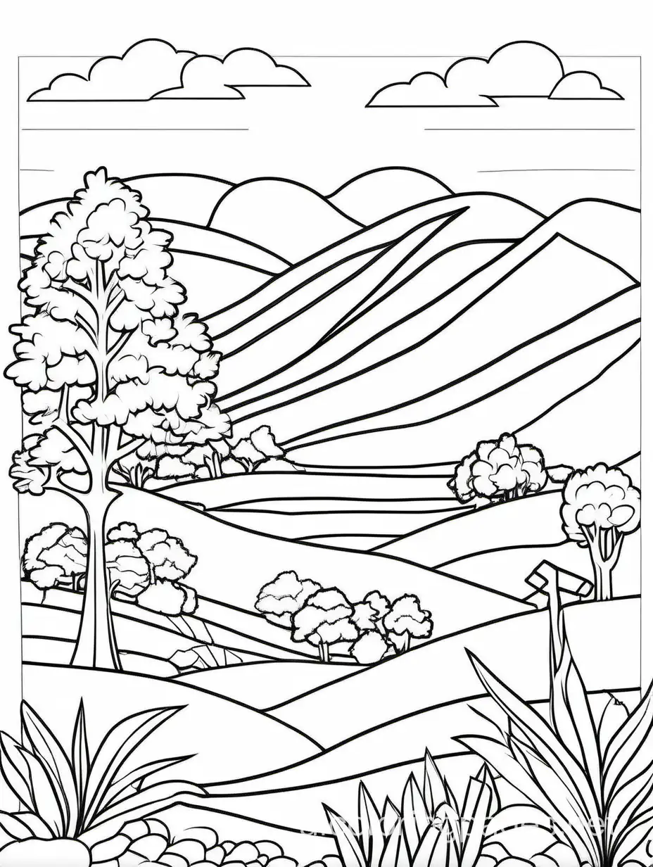 Simple-Landscape-Coloring-Page-for-Kids