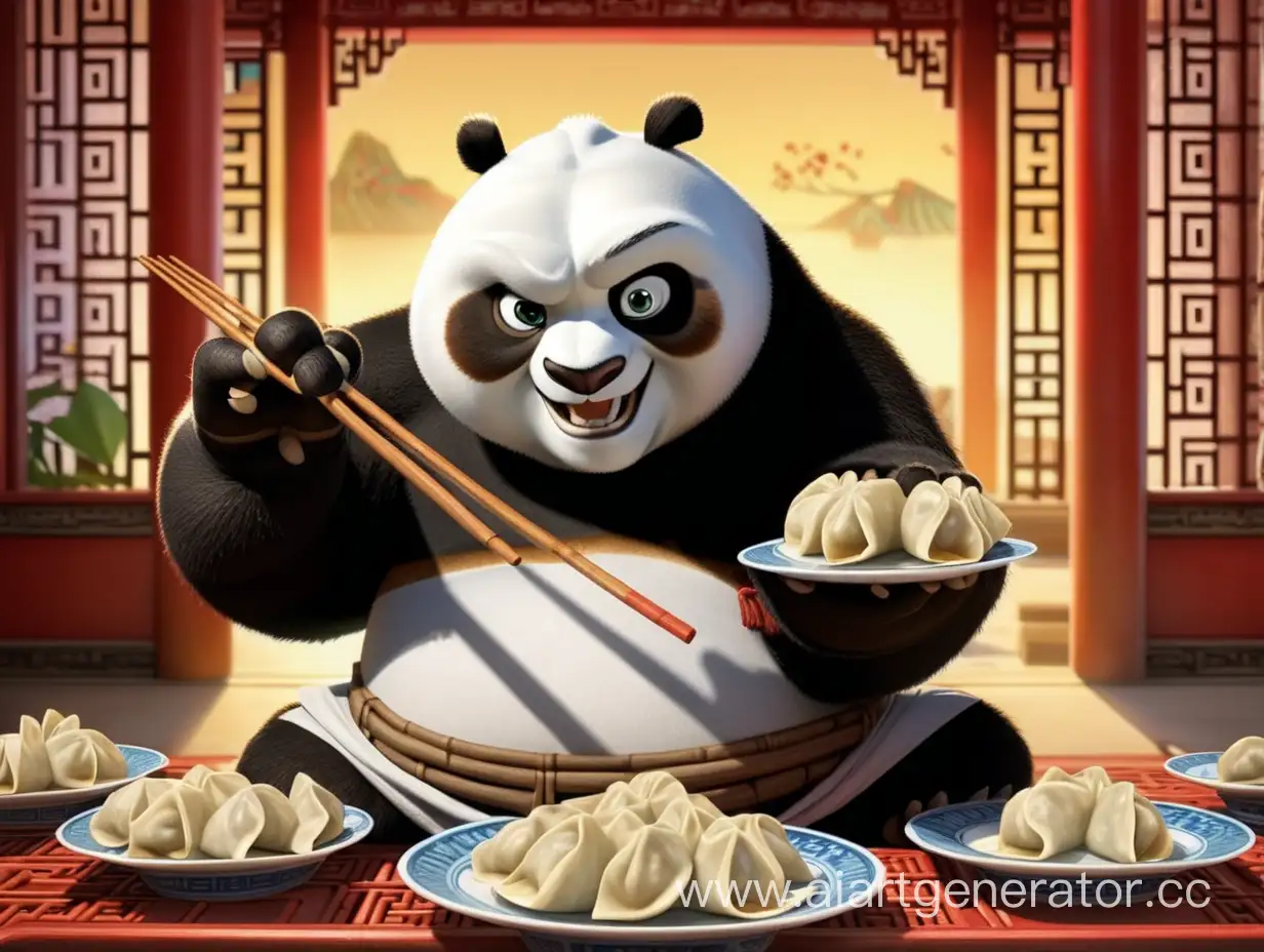 Kung-Fu-Panda-Enjoying-Delicious-Dumplings