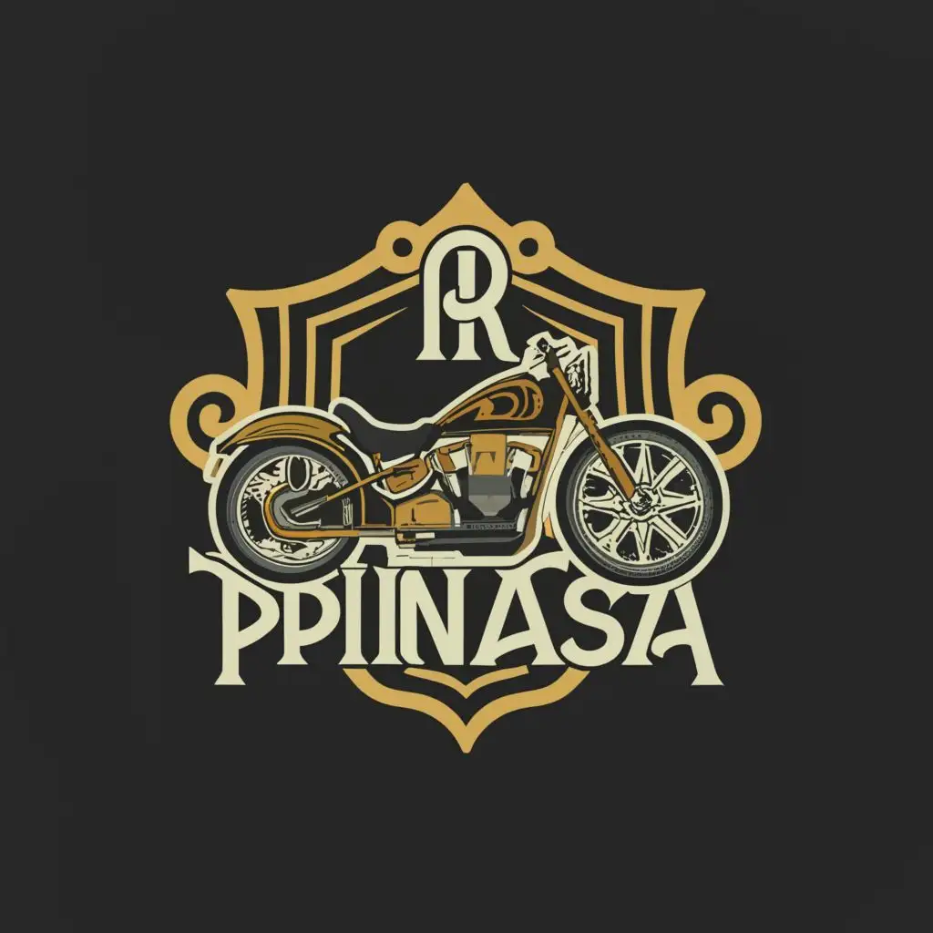 a logo design,with the text "Mr.Pinasa", main symbol:exotic bikes for gentlemen,complex,be used in Automotive industry,clear background
