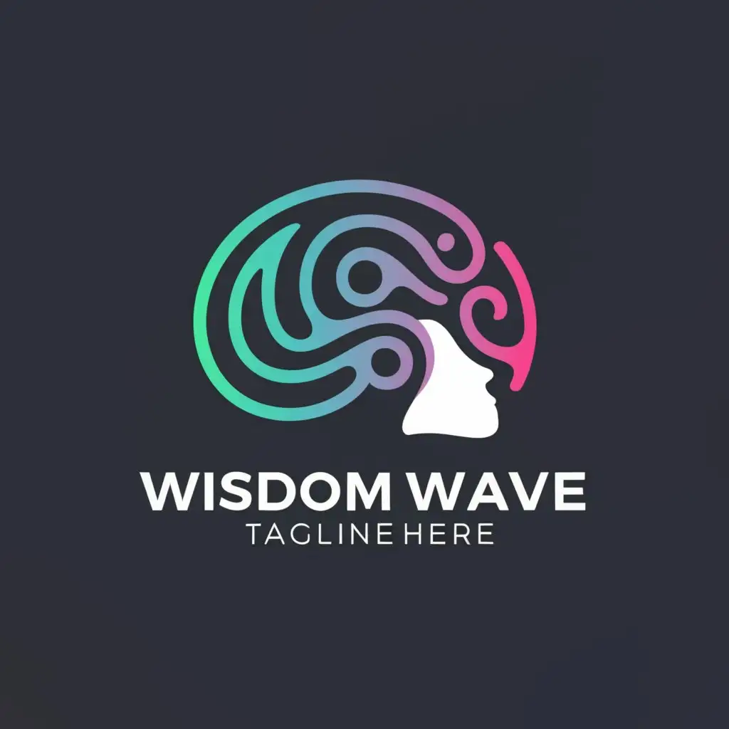 a logo design,with the text "Wisdom Wave", main symbol:knowladge ,Moderate,be used in Technology industry,clear background
